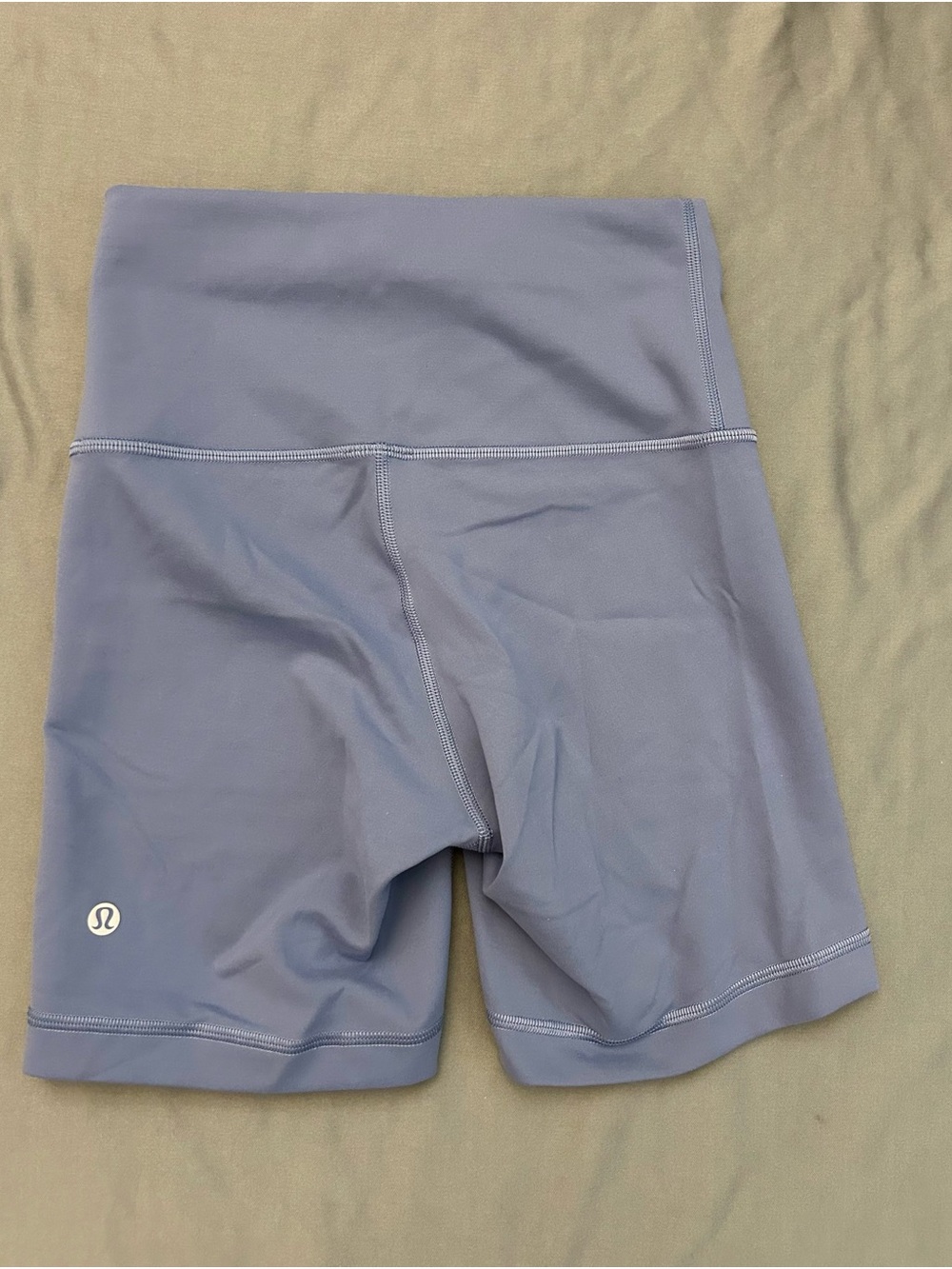 Lululemon Wunder Train High-Rise Biker Short 6" - Blue Size 4 Yoga Gym